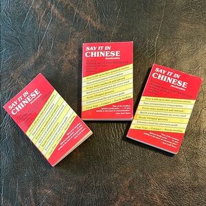 3 Chinese Mandarin Travel Phrase Books